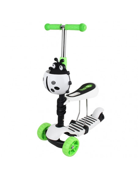 Trotineta Chipolino Kiddy Evo white green,DSKIE0206WG