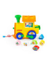 ROB-6189,Locomotiva educativa+forme, 22x14x18 cm, Cavallino