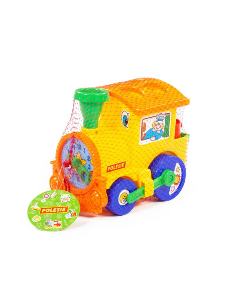 ROB-6189,Locomotiva educativa+forme, 22x14x18 cm, Cavallino