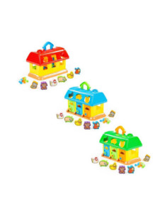 ROB-9166,Casuta educativa + forme - My First Farm, 28x15x18cm, Polesie