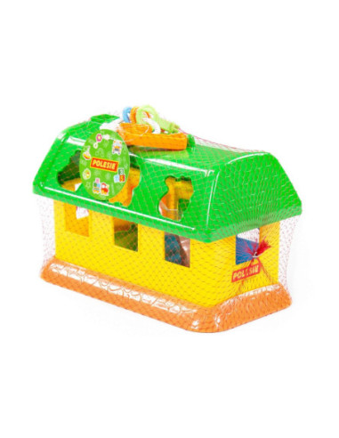 ROB-9166,Casuta educativa + forme - My First Farm, 28x15x18cm, Polesie