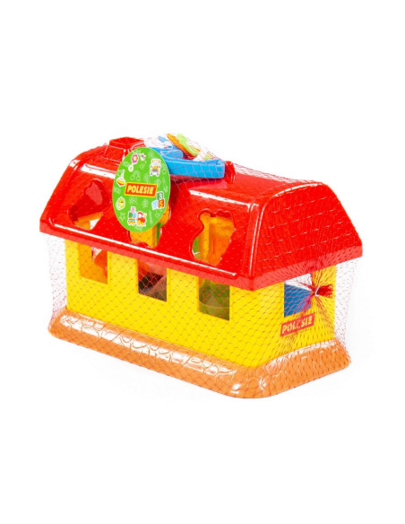 ROB-9166,Casuta educativa + forme - My First Farm, 28x15x18cm, Polesie