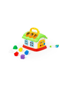 ROB-48745,Casuta educativa + forme, 23x18x16 cm, Wader