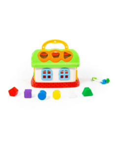 ROB-48745,Casuta educativa + forme, 23x18x16 cm, Wader 2