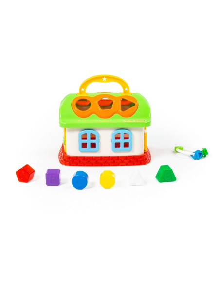 ROB-48745,Casuta educativa + forme, 23x18x16 cm, Wader