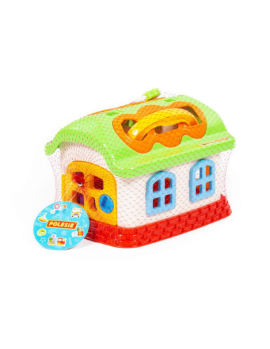 ROB-48745,Casuta educativa + forme, 23x18x16 cm, Wader