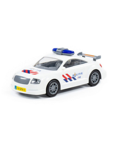 ROB-48066,Masinuta politie, cu frictiune, 26.8x11.5x10 cm, Polesie