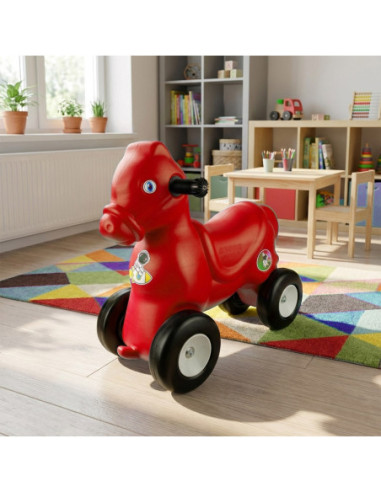 ROB-16041-1,Calut cu roti, rosu - ROBENTOYS