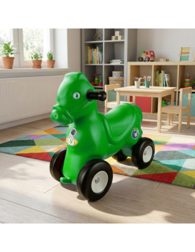 ROB-16041-4,Calut cu roti, verde - ROBENTOYS