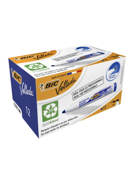 ROB-904938,Marker ECO Velleda 1701 albastru 12/cutie - BIC
