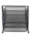 OF199,Tavita documente MESH, 3 compartimente neagra - OFFISHOP