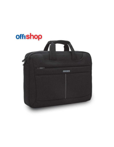 OF444,Geanta laptop, neagra, 40x8x32 cm - OFFISHOP