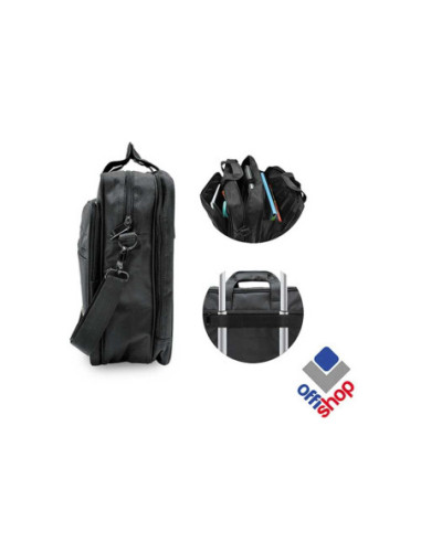 OF193,Geanta laptop, neagra, 40x14x30 cm - OFFISHOP