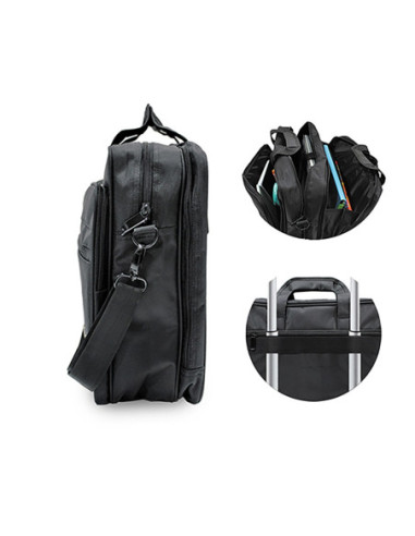OF193,Geanta laptop, neagra, 40x14x30 cm - OFFISHOP