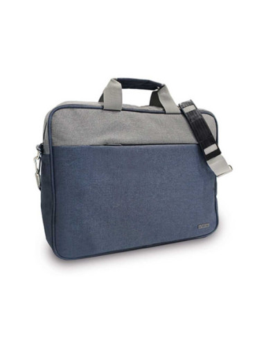 OF191,Geanta laptop, albastru/gri, 39x7x30 cm - OFFISHOP