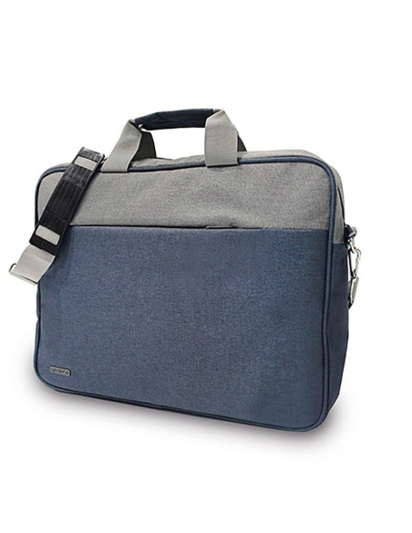 OF191,Geanta laptop, albastru/gri, 39x7x30 cm - OFFISHOP