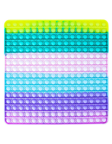ROB-116591,Jucarie senzoriala, antistres, curcubeu, XXL, 29x29x1.5 cm - Patrat