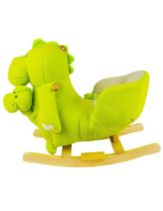 XL554,Balansoar pentru bebelusi, Dinozaur, lemn + plus, 60x34x45 cm 2