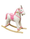 XL210,Unicorn balansoar, lemn + plus, roz, 78x28x68 cm