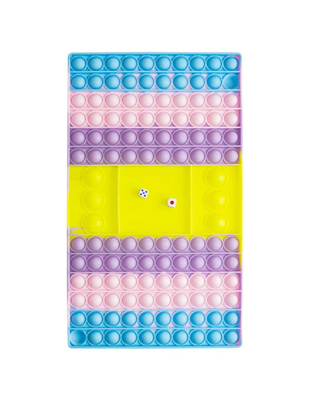 ROB-116620,Jucarie senzoriala, antistres, curcubeu, 32,5x19x1,5 cm - Joc cu zaruri