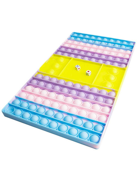 ROB-116620,Jucarie senzoriala, antistres, curcubeu, 32,5x19x1,5 cm - Joc cu zaruri