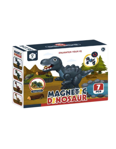 HD399A,Joc constructii magnetic, dinozaur, 7 piese