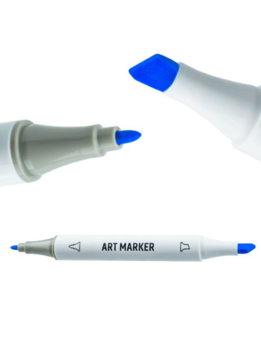 SC1509,Markere cu 2 capete, 6mm-3mm, 60 cul/set - S-COOL