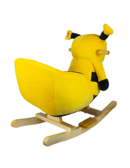 XL537,Balansoar pentru bebelusi, Albinuta, lemn + plus, 60x34x45 cm