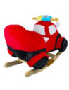 XL523,Balansoar pentru bebelusi, Masina pompieri, lemn + plus, 60x34x45 cm