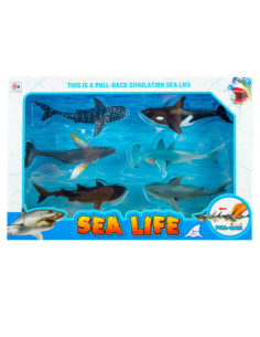 ZYX-070,Animale marine cu frictiune, 6 buc/set