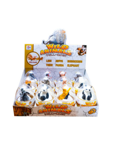 ZYX-029,Animale salbatice cu frictiune, 12 buc/set