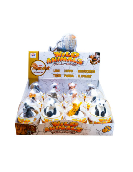 ZYX-029,Animale salbatice cu frictiune, 12 buc/set