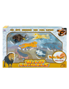 ZYX-028,Animale salbatice cu frictiune, 6 buc/set
