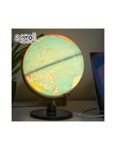 SC1368,Glob pamantesc cu lumina, 32 cm - S-COOL