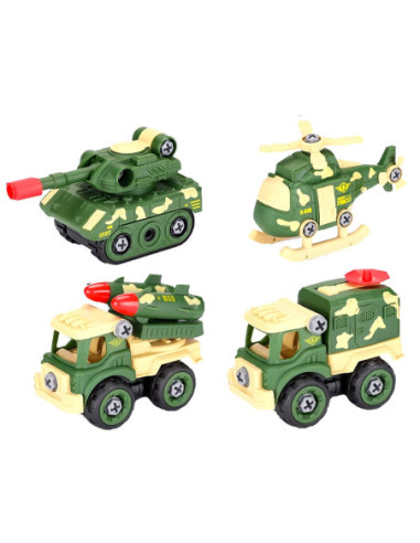 LY023F,Masinute Armata, demontabile, 12 buc/set