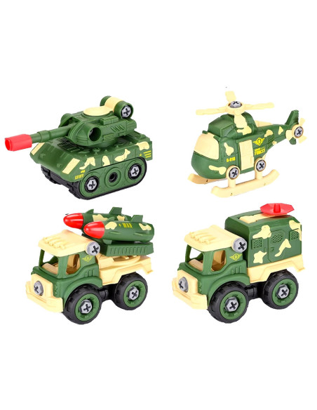 LY023F,Masinute Armata, demontabile, 12 buc/set