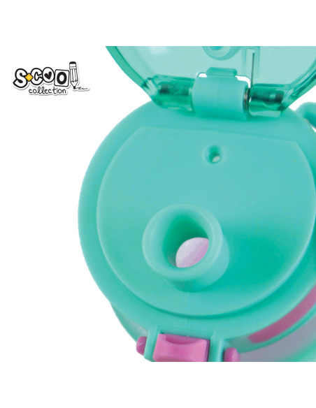 SC3103,Sticla apa 700 ml, motivationala, plastic, PINK GRADIENT, 25.10x6.9 cm - S-COOL