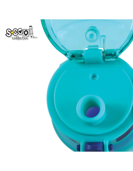SC3100,Sticla apa 700 ml, motivationala, plastic, BLUE GRADINET, 25.10x6.9 cm - S-COOL