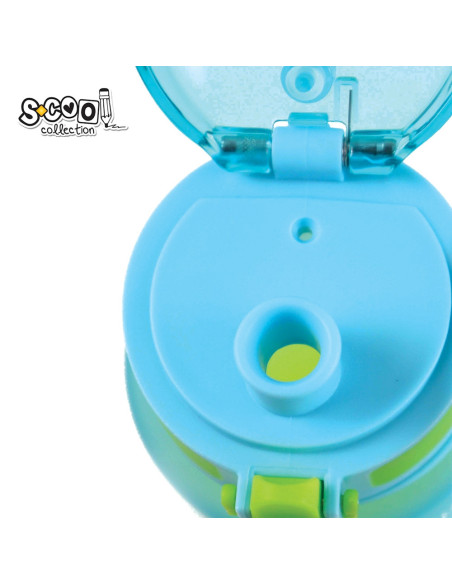 SC3102,Sticla apa 700 ml, MOTIVATIONALA, PLASTIC, GREEN GRADIENT, 25.10x6.9CM- S-COOL