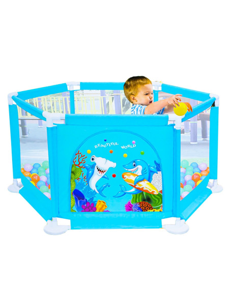 YH2860-D-60,Tarc de joaca, baieti + 50 mingiute, 135x135x62.6 cm