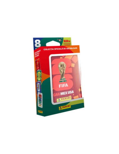 SD-JOC170,Cutia metalică cu 8 pachete de abțibilduri Panini FIFA World Cup 2026™