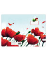 SD-CAI366-5,Caiet Aperta, Poppies, A5, 24 file, 90g, Tip 1 - Set 5