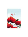 SD-CAI362-5,Caiet Aperta, Poppies, A5, 24 file, 90g, Tip 2 - Set 5