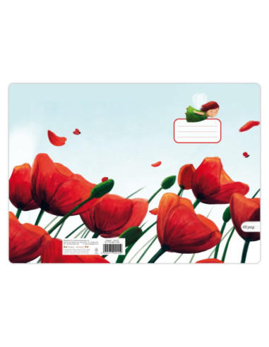 SD-CAI362-5,Caiet Aperta, Poppies, A5, 24 file, 90g, Tip 2 - Set 5