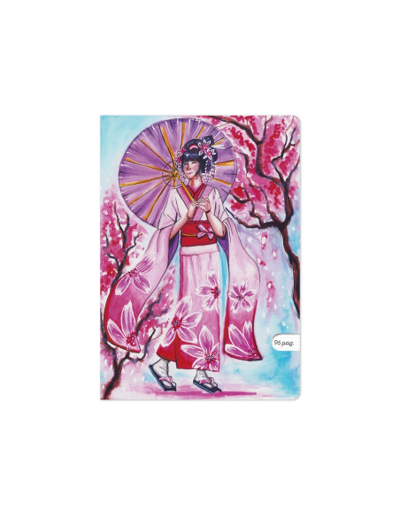 SD-CAI347-5,Caiet Aperta, Sakura blossom, A4, 48 file, 80g, Dictando - Set 5