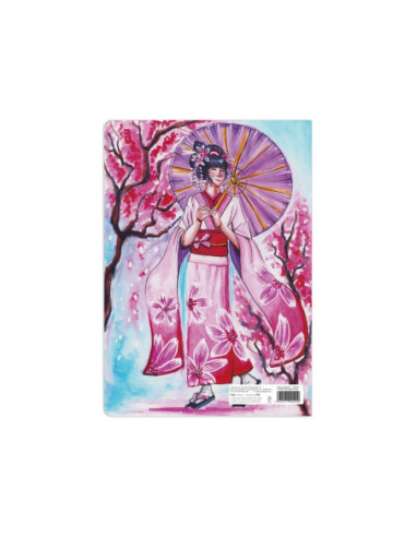 SD-CAI347-5,Caiet Aperta, Sakura blossom, A4, 48 file, 80g, Dictando - Set 5