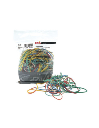 SD-2577,Benzi de cauciuc multicolore Forster 100 g/pungă