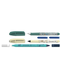 SD-4137_RV/2026/2027VERDE+VANILIE,Set stilou + roller Schneider Zippi + pic Corry + 2 rezerve/blister 2026/2027VERDE+VANILIE 2