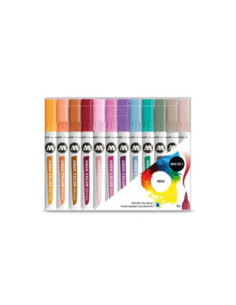 SD-MLW729,Brush Pen Molotow Aqua Color Basic2 12 buc/set
