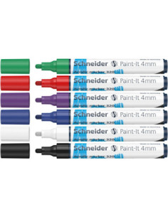 SD-PMK022,Marker cu vopsea acrilică Paint-It 320 4 mm Schneider 6 buc/set1 2